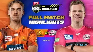 THE QUALIFIER 🏆 Perth Scorchers v Sydney Sixers Match Highlights | #BBL15