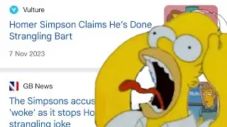 The Simpsons Ai Series S1E1: News Flash: Strangulation Troubles