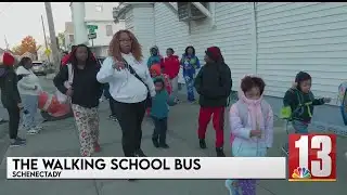 The Walking School Bus gets moving in Schenectady