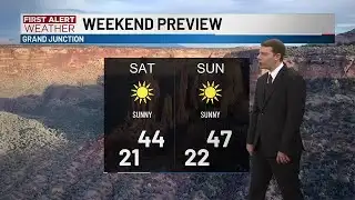 The weekend will be sunny and slightly cooler in Western Colorado