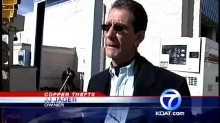 Thieves stealing copper around the city