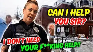 This Idiot Female Cop DEMANDS ID… But Gets a Surprise! | 1st Amendment Audit | Id Refusal