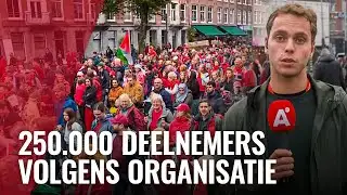 This is how the Red Line protest went in Amsterdam