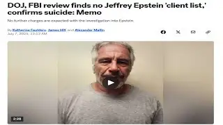 This Jeffrey Epstein News is Crazy