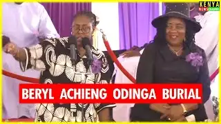 THIS LADY! Winnie Odinga POWERFUL speech Raila sister Beryl Achieng Odinga burial Kang