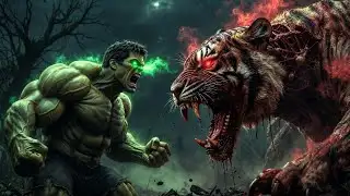 This tiger attack Hulk’s Village 😱 🔥 #shorts #viral #trending