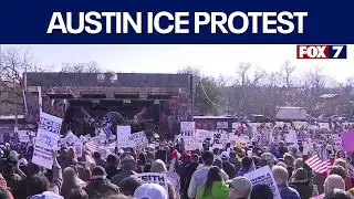 Thousand gather in Austin for anti-ICE protest | FOX 7 Austin