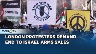 Thousands March London Calling For UK Israel Embargo