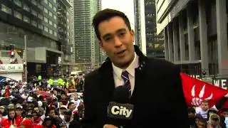 Thousands of Raptors fans, including Drake, pack Maple Leafs Square
