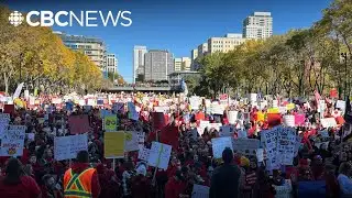 Thousands rally to support Alberta teachers