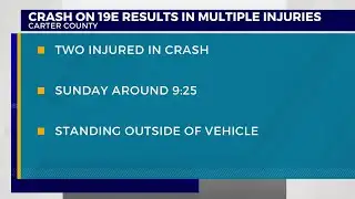 THP: 2 injured after crash on 19E in Carter Co.