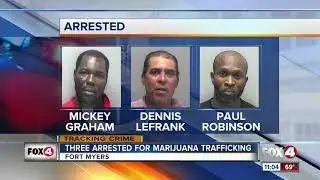Three Arrested for Marijuana Trafficking