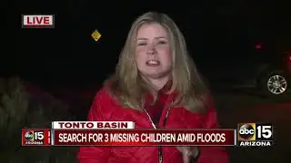 Three children reported missing after flooding in Tonto Basin area