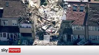 Three children rescued as blast demolishes home