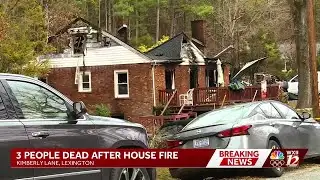 Three dead in Lexington house fire two days before Thanksgiving
