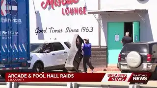Three illegal arcades shut down across Lee County Wednesday