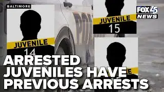 Three juveniles arrested in armed carjacking have previous arrests, Baltimore police say