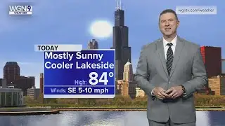 Thursday Forecast: Temps in mid 80s with mostly sunny conditions