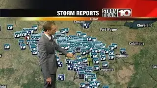 Thursday Night: Partly cloudy, isolated storms. Low: 68°