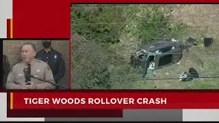 Tiger Woods rollover crash news conference
