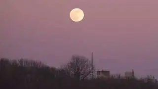 Timelapse Shows Cold Moon Rising in Sky Over Brooklyn