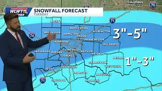 Timing out when snow showers move through Greater Cincinnati
