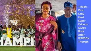 Tinubu first Lady Host Super Falcons at Aso Rock After WAFCON Triumph