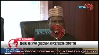 TINUBU RECEIVES QUICK WINS REPORT FROM COMMITTEE