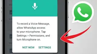 To Record A Voice Message Allow Whatsapp Access To Your Microphone