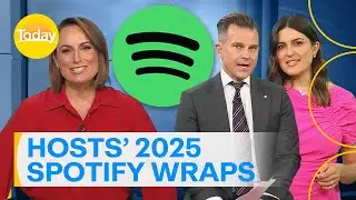 Today hosts reveal their Spotify Wrapped 2025 lists | Today Show Australia