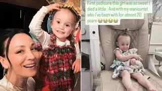 💅👶 Toddler Matilda’s First Pedicure! Kaley Cuoco Melts Internet