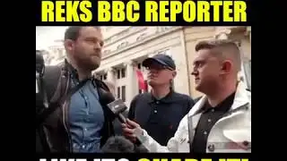 TOMMY ROBINSON CONFRONTS BIASED BBC REPORTER AT FLA MARCH