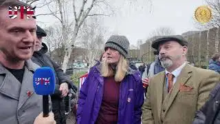Tommy Robinson Confronts Ethno-Nationalists Outside Murder Case