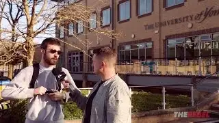 Tommy Robinson confronts students after cancelled speech