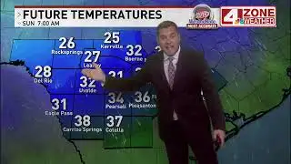 TONIGHT: Increasing clouds overnight, cold temperatures in the 30s