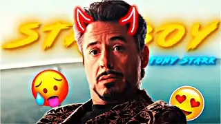 Tony Stark - Starboy (The Weekend) #marvel #avengers