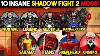 TOP 10 insane shadow fight 2 mods explained in hindi !