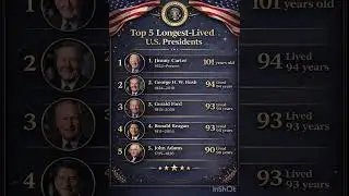 Top 5 Longest-Lived U.S. Presidents in History 🇺🇸