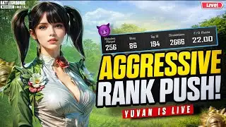 🔴TOP 50 SQUAD CONQUEROR RANK PUSH LIVE | PAID PUSH DONE✅| YUVAN IS LIVE🐦‍🔥#bgmi #pubg #shorts #live