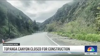 Topanga Canyon closed for construction