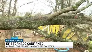 Tornado confirmed in Lowndes, Montgomery counties Sunday