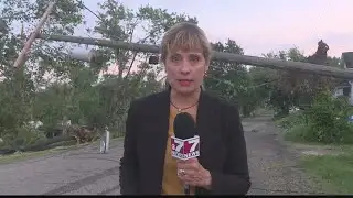 Tornado damage in New Athens, Ohio; Harrison County
