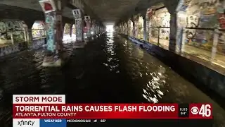 Torrential rains cause flash flooding