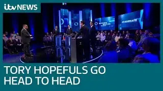 Tory candidates face each other in first televised debate | ITV News