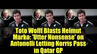 Toto Wolff Blasts Helmut Marko: 