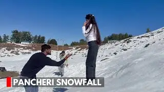 Tourists Thrilled as Fresh Snowfall Blankets Pancheri