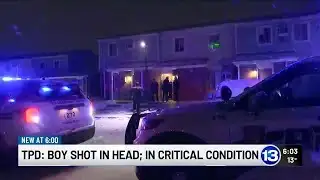 TPD: Boy shot in head; in critical condition