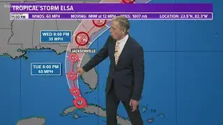 Tracking Elsa: Storm strengthens slightly as it crosses Cuba