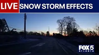 Tracking frigid temperatures, snow effects across Georgia | FOX 5 News