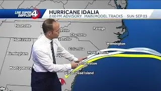Tracking Idalia 4 p.m. hour update